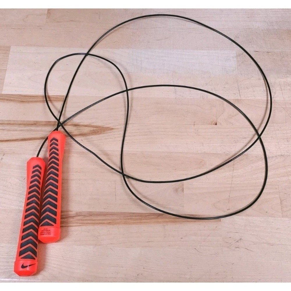 Nike Intensity Speed Jump Rope 9 Ft Training Orange Black Steel Cable‎